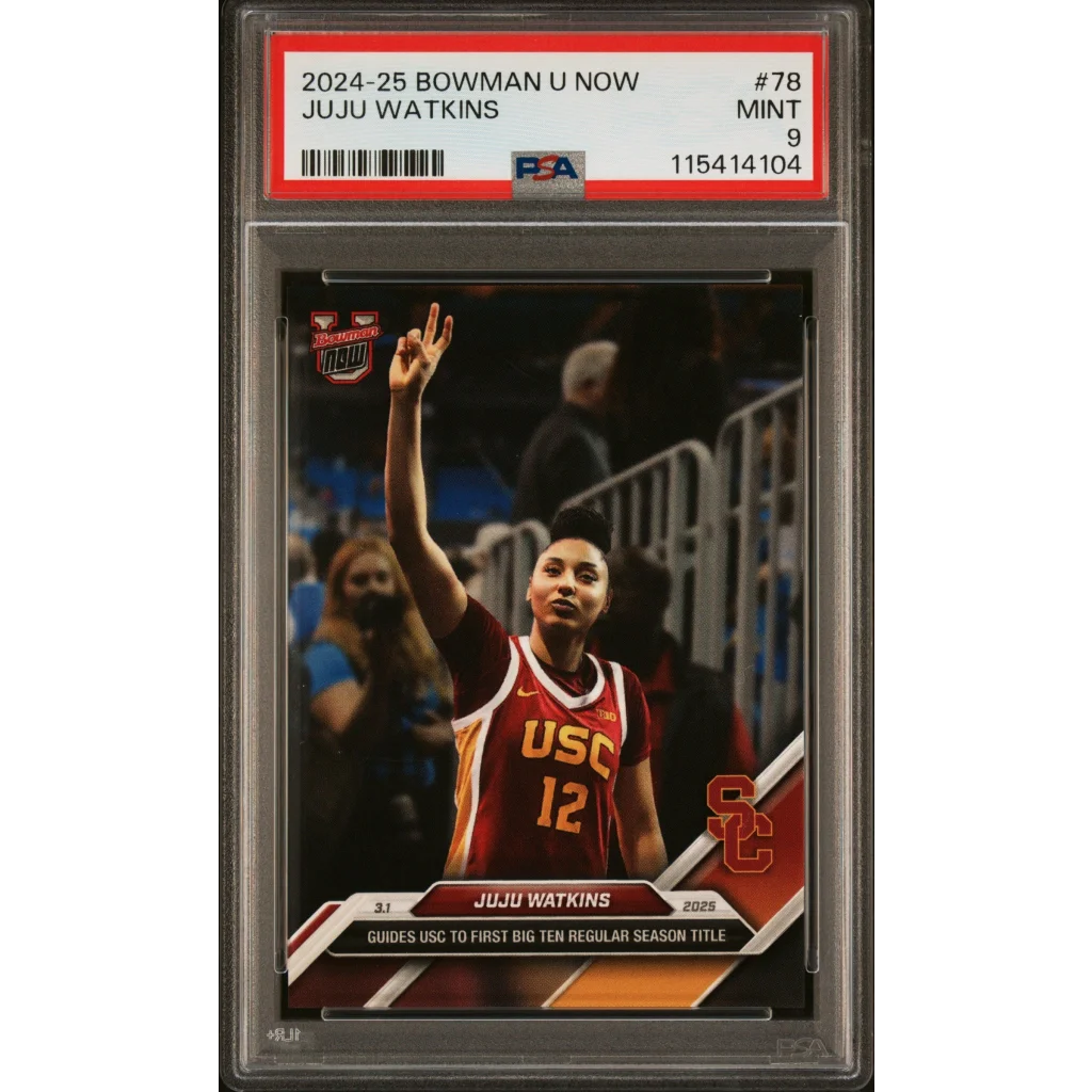 Graded PSA 9 Mint 2024-25 Bowman U Now #78 JuJu Watkins Rookie Card