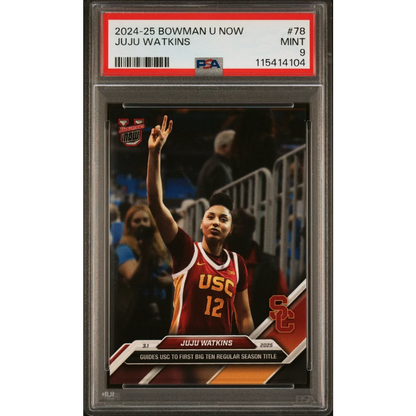 Graded PSA 9 Mint 2024-25 Bowman U Now #78 JuJu Watkins Rookie Card