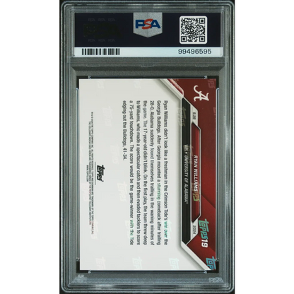 Graded 2024 Topps Bowman U Now Ryan Williams #19 Rookie RC Football Card PSA 10 Gem Mint | PSA 10 Gem Mint Graded Rookie Card | vintageantiquesgifts.com