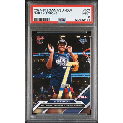 Graded 2024 Topps Bowman U Now Sarah Strong #107 Rookie RC Basketball Card PSA 9 Mint | Hall of Fame Sports Memorabilia | vintageantiquesgifts.com