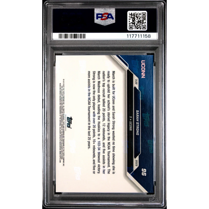 Graded 2024 Topps Bowman U Now Sarah Strong #96 Purple /25 Rookie RC Basketball Card PSA 10 Gem Mint
