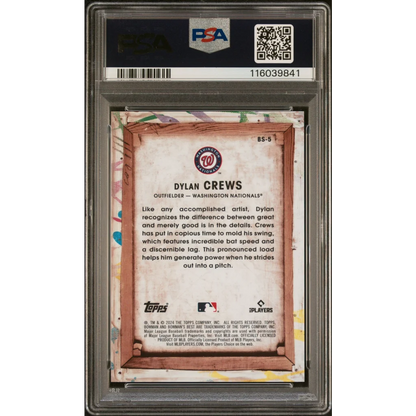 Graded 2024 Topps Bowmans Best Dylan Crews #BS5 Bowman Showpieces Rookie RC Baseball Card PSA 10 Gem Mint | PSA 10 Gem Mint Graded Rookie Card | vintageantiquesgifts.com