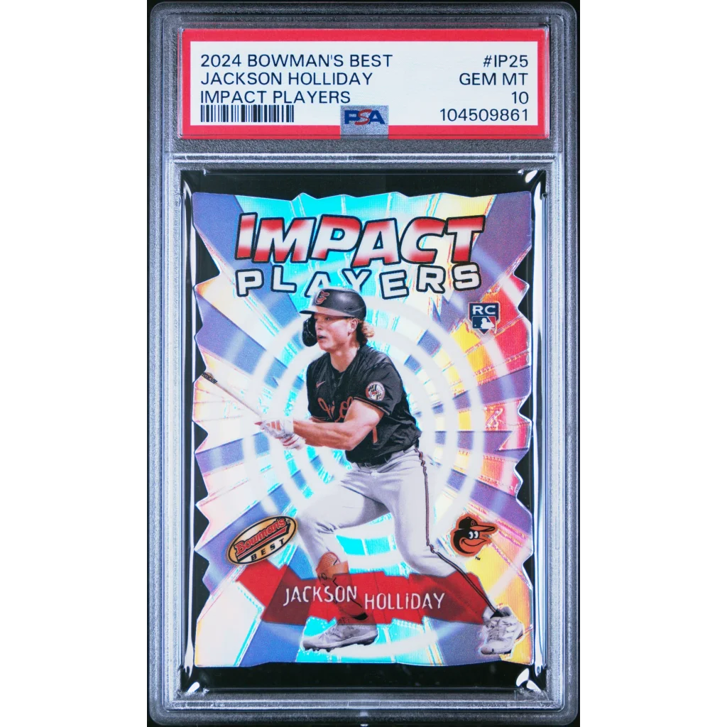 PSA graded Jackson Holliday 2024 Bowmans Best Impact Players baseball card