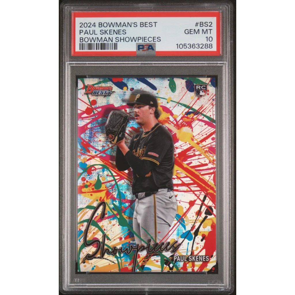 PSA 10 Graded 2024 Topps Bowman Best Paul Skenes Rookie Autograph Card