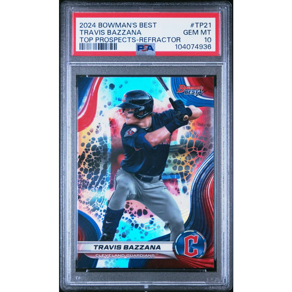 Graded PSA 10 Gem Mint 2024 Topps Bowmans Best Travis Bazzana Refractor RC