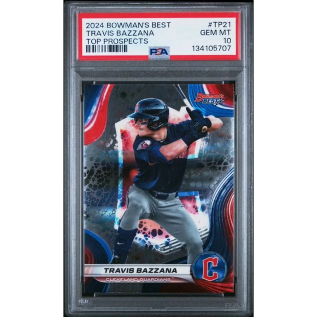 Graded PSA 10 Gem Mint 2024 Bowmans Best Travis Bazzana #TP21 Rookie Card