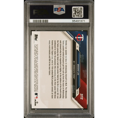 Graded 2024 Topps Now Brooks Lee #372 Rookie RC Baseball Card PSA 10 Gem Mint | PSA 10 Gem Mint Graded Rookie Card | vintageantiquesgifts.com