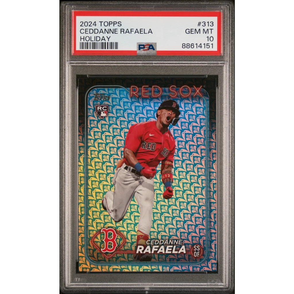 Ceddanne Rafaela Boston Red Sox rookie baseball card graded GEM MT 10 by PSA