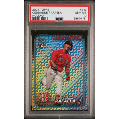 Ceddanne Rafaela Boston Red Sox rookie baseball card graded GEM MT 10 by PSA