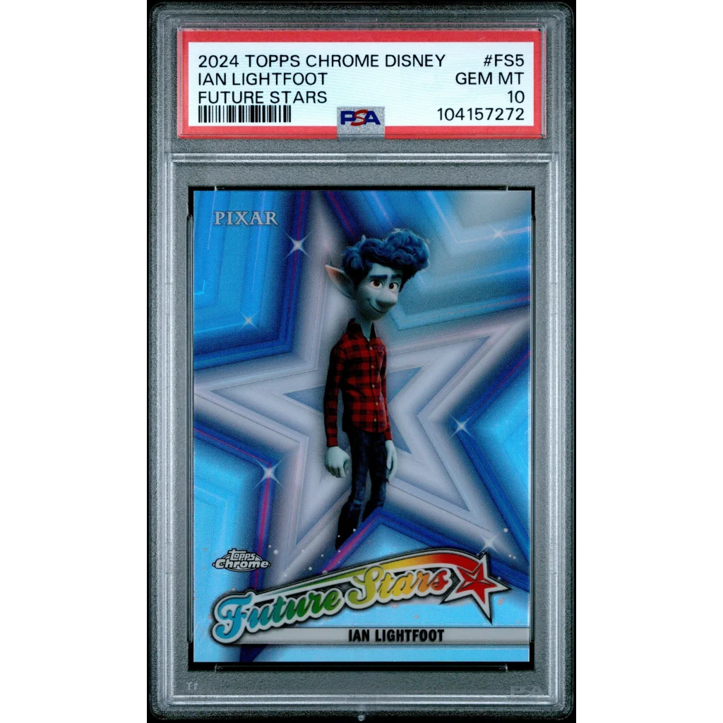 Graded 2024 Topps Chrome Disney Ian Lightfoot FS5 Future Stars Onward Trading Card PSA 10 Gem Mint | Hall of Fame Sports Memorabilia | vintageantiquesgifts.com