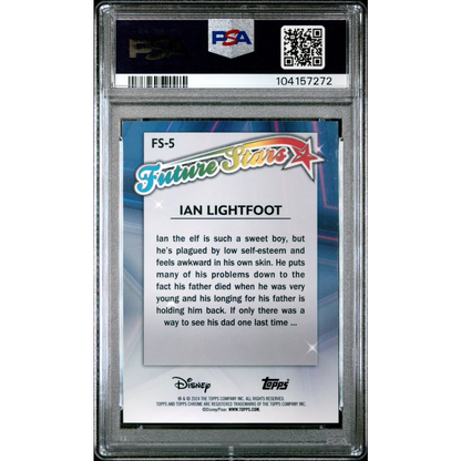 Graded 2024 Topps Chrome Disney Ian Lightfoot FS5 Future Stars Onward Trading Card PSA 10 Gem Mint | PSA 10 Gem Mint Graded Collectible Card | vintageantiquesgifts.com