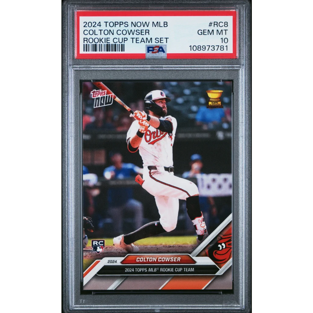 Graded PSA 10 2024 Topps Now Colton Cowser RC8 Rookie Cup Orioles Card