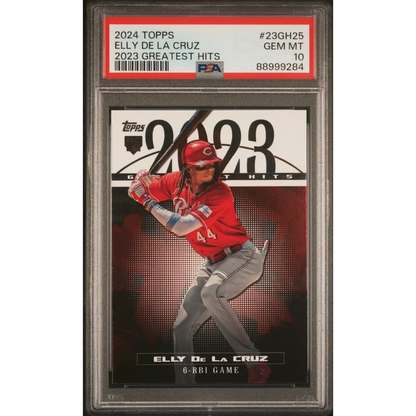 PSA 10 Elly De La Cruz 2024 Topps Greatest Hits baseball card GEM MT