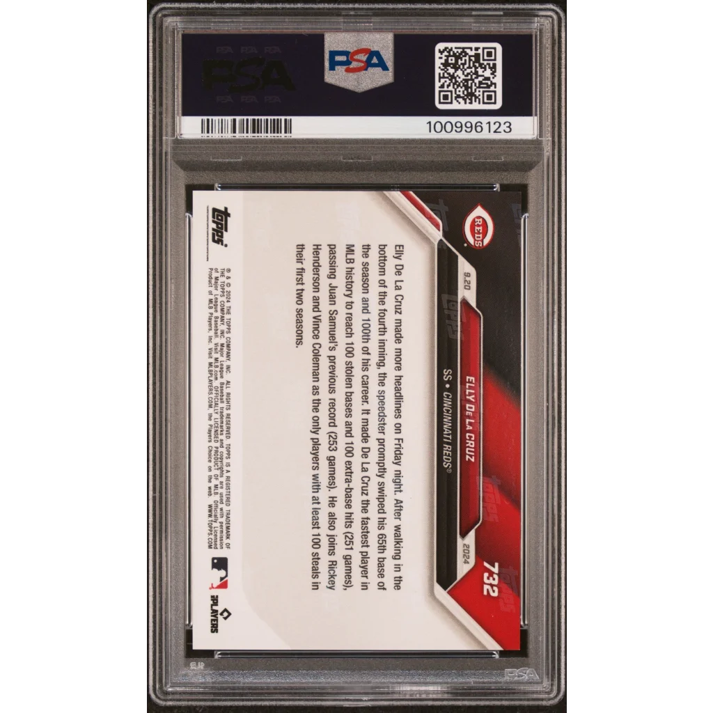 PSA 10 Graded 2024 Topps Now Elly De La Cruz #732 Rookie RC Card
