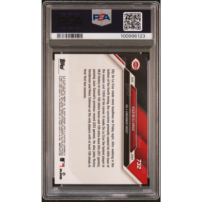 PSA 10 Graded 2024 Topps Now Elly De La Cruz #732 Rookie RC Card