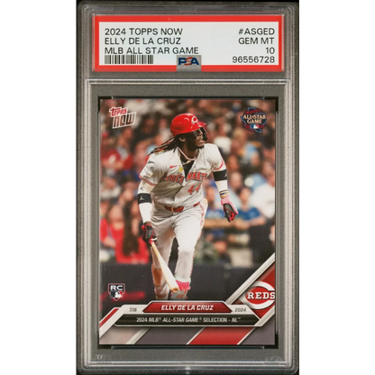 PSA graded Elly De La Cruz 2024 MLB All-Star Game baseball card by professional sports authenticator