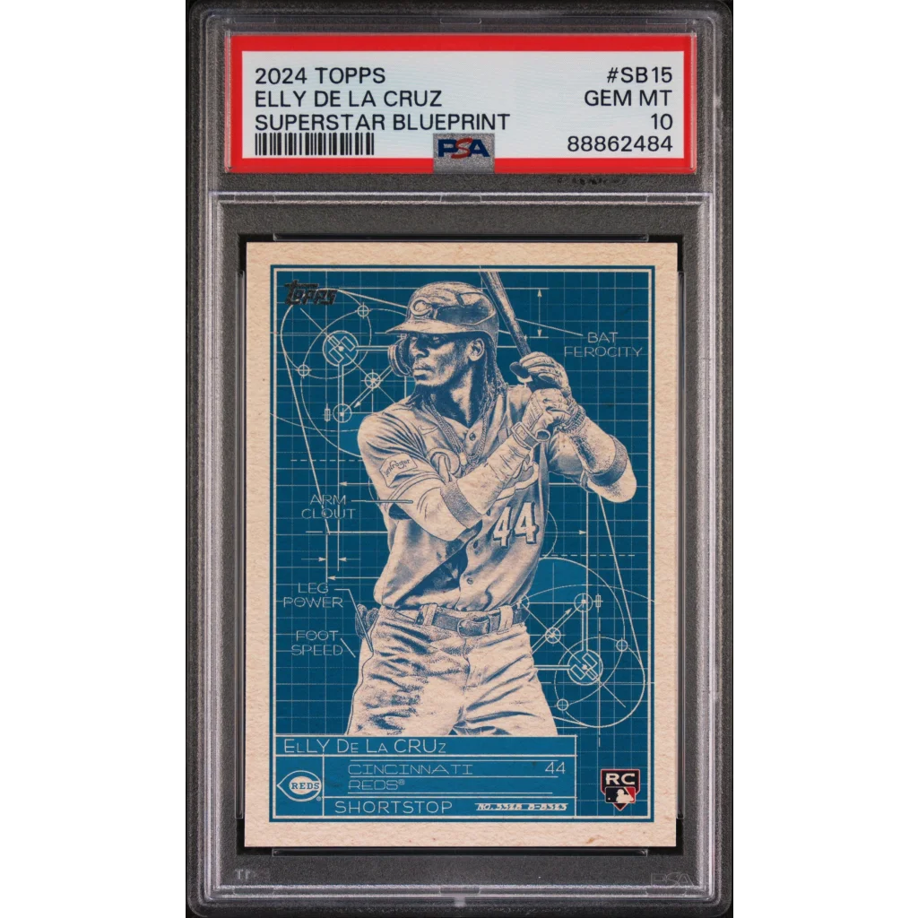 Graded 2024 Topps Elly De La Cruz #SB15 Superstar Blueprint Rookie RC Baseball Card PSA 10 Gem Mint | Hall of Fame Sports Memorabilia | vintageantiquesgifts.com