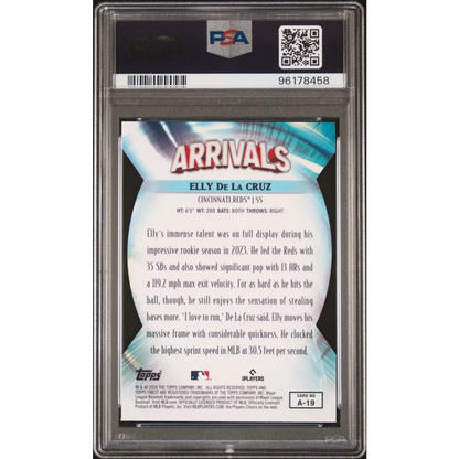 Graded Elly De La Cruz Baseball Card PSA 10 Gem Mint Perfection for collectors