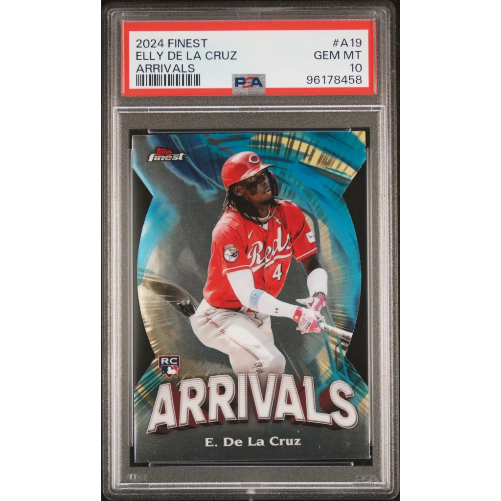Elly De La Cruz PSA GEM MT 10 baseball card in protective slab product name