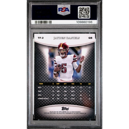 Graded 2024 Topps Finest Jayden Daniels #TF2 PSA 10 rookie card