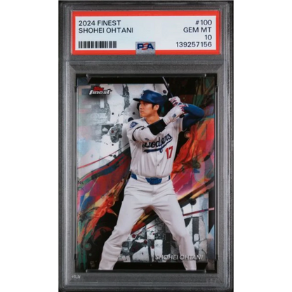 Graded 2024 Topps Finest Shohei Ohtani #100 PSA 10 Gem Mint 10