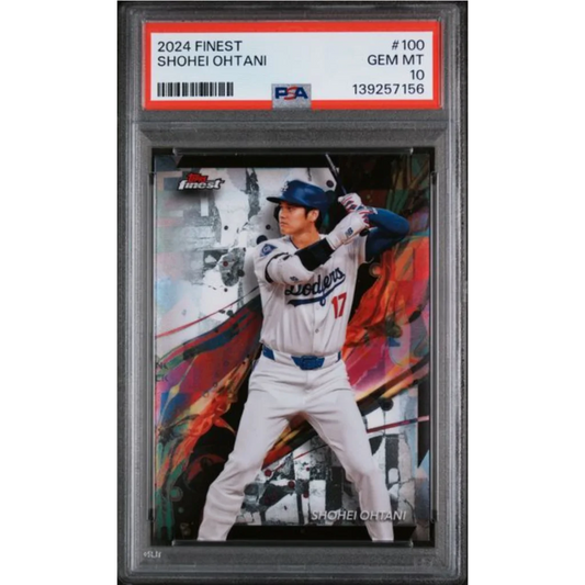 Graded 2024 Topps Finest Shohei Ohtani #100 PSA 10 Gem Mint 10
