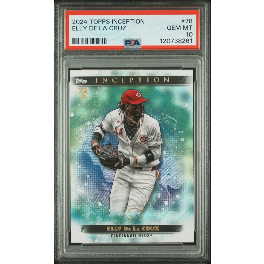 Graded PSA 10 2024 Topps Inception Elly De La Cruz #78 Reds RC