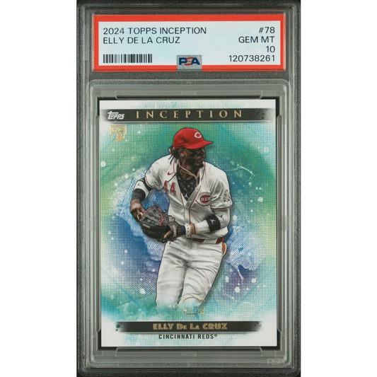 Graded PSA 10 2024 Topps Inception Elly De La Cruz #78 Reds RC