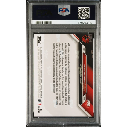 PSA 10 Graded 2024 Topps Now Jackson Holliday #498 Rookie Card in Sleeve