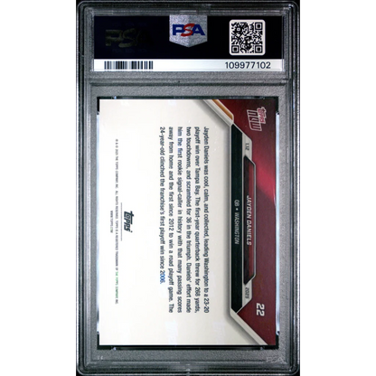 Graded 2024 Topps Now Jayden Daniels #22 Rookie RC Football Card PSA 10 Gem Mint | PSA 10 Gem Mint Graded Rookie Card | vintageantiquesgifts.com