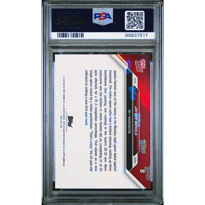 Jayden Daniels football card PSA Gem Mint Rookie trading card image