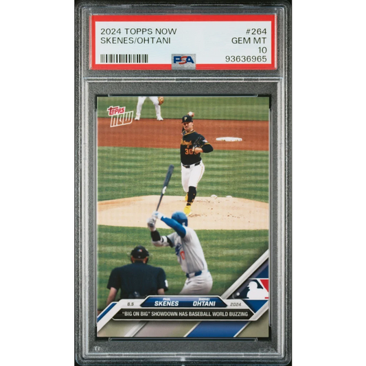 PSA 10 Graded 2024 Topps Now Shohei Ohtani #264 Baseball Card in Black Orange Uniform