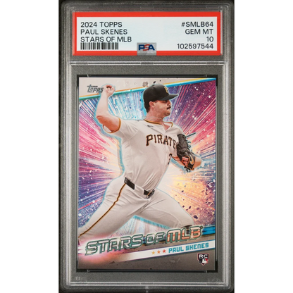 Graded PSA 10 2024 Topps Paul Skenes Stars of MLB Rookie Card