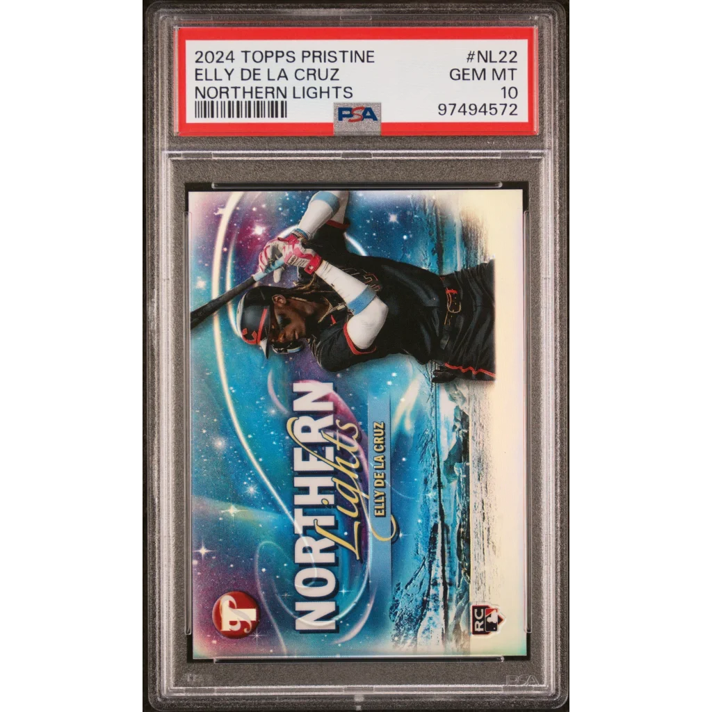Graded PSA 10 2024 Topps Pristine Elly De La Cruz NL22 Rookie Card