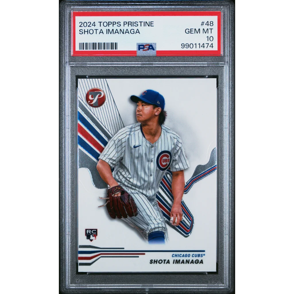 Graded 2024 Topps Pristine Shota Imanaga #48 Rookie RC Baseball Card PSA 10 Gem Mint | Hall of Fame Sports Memorabilia | vintageantiquesgifts.com