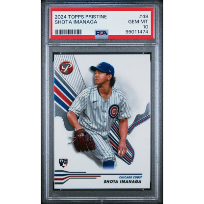 Graded 2024 Topps Pristine Shota Imanaga #48 Rookie RC Baseball Card PSA 10 Gem Mint | Hall of Fame Sports Memorabilia | vintageantiquesgifts.com