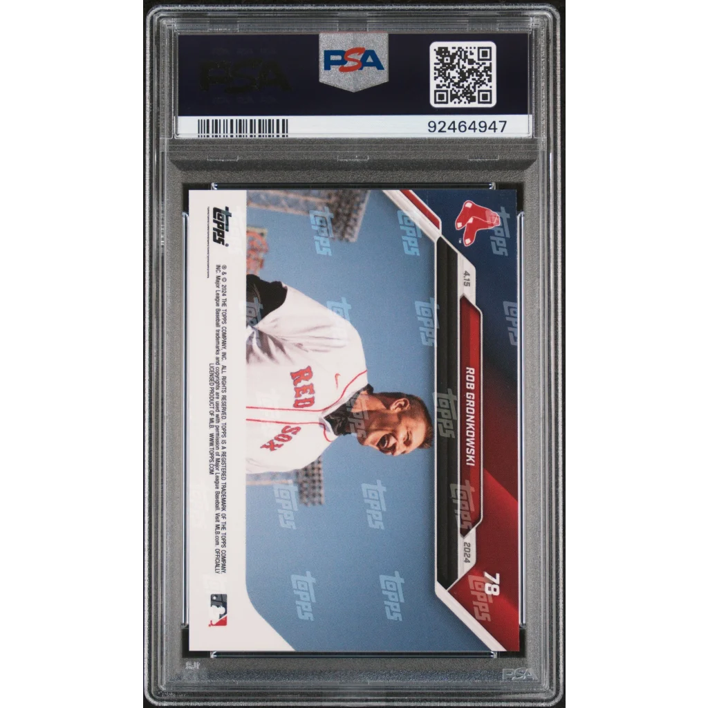 Rob Gronkowski graded gem mint 10 baseball card PSA collectible image