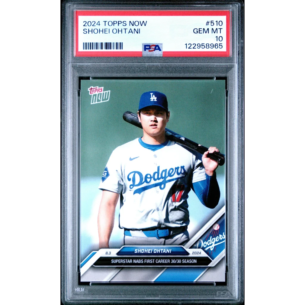 Graded 2024 Topps Now Shohei Ohtani #510 Baseball Card PSA 10 Gem Mint