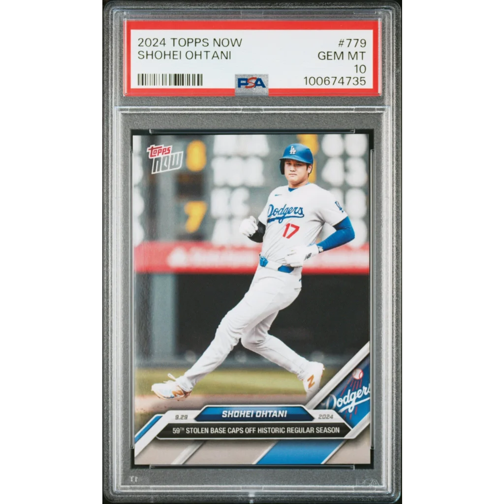 Graded 2024 Topps Now Shohei Ohtani #779 PSA 10 Gem Mint card