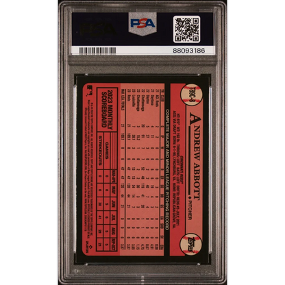 Graded 2023 Topps Andrew Abbott Rookie PSA 10 Gem Mint Card