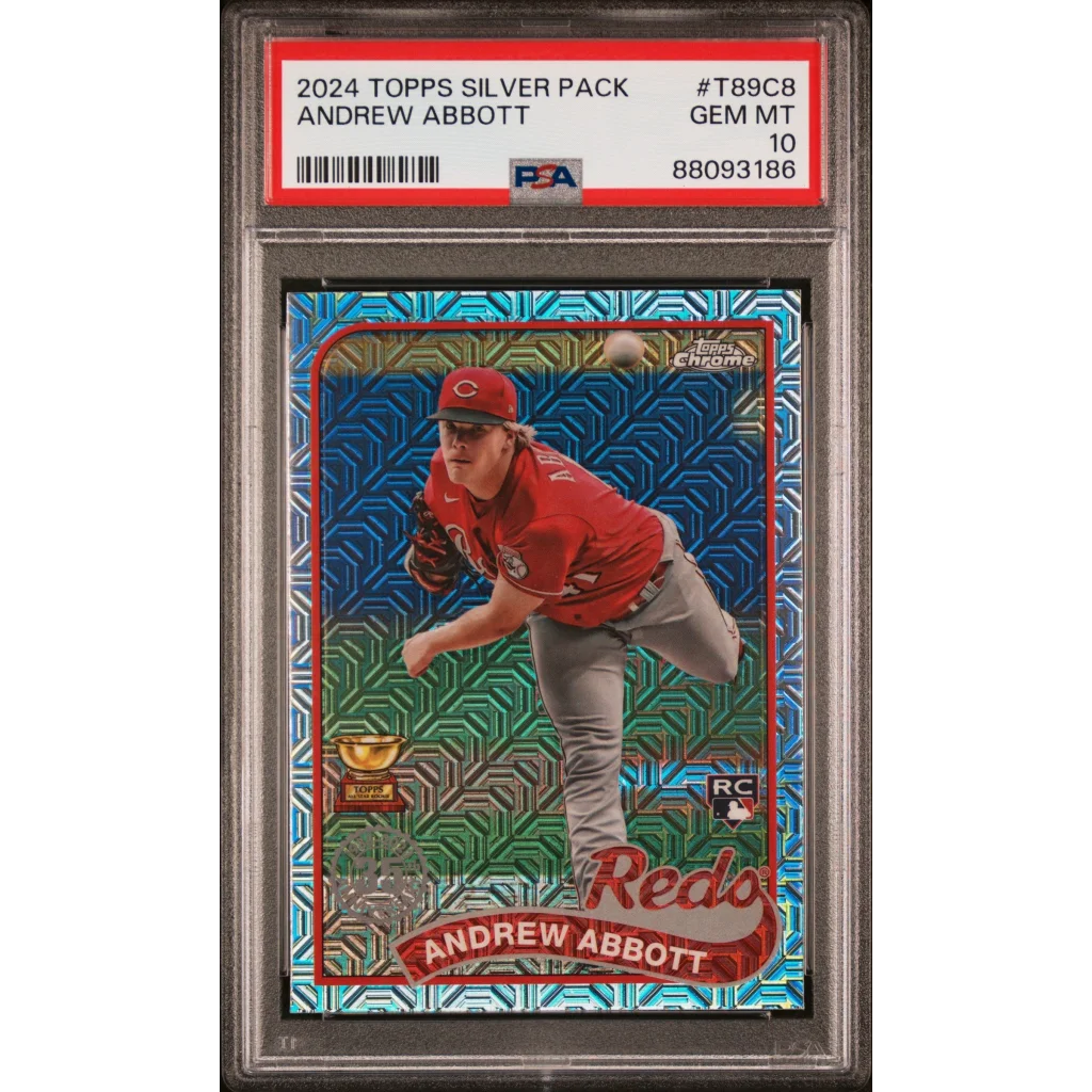 Graded PSA 10 2024 Topps Chrome Silver Pack Andrew Abbott Rookie RC Card