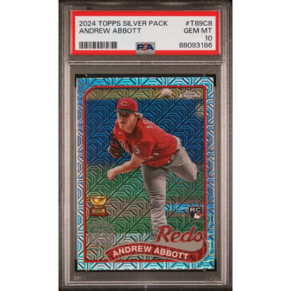 Graded PSA 10 2024 Topps Chrome Silver Pack Andrew Abbott Rookie RC Card