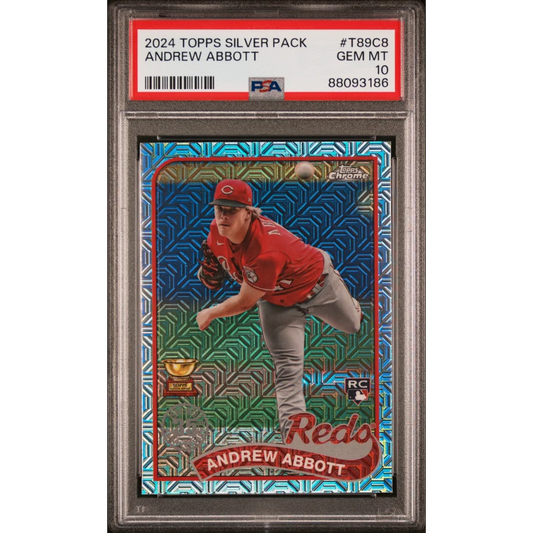 Graded PSA 10 2024 Topps Chrome Silver Pack Andrew Abbott Rookie RC Card