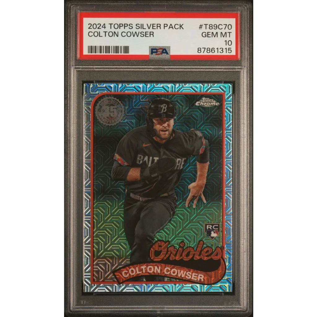 Graded 2024 Topps Silver Pack Colton Cowser #T89C70 Rookie RC Baseball Card PSA 10 Gem Mint | Hall of Fame Sports Memorabilia | vintageantiquesgifts.com
