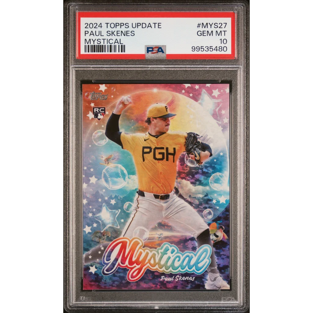 Graded 2024 Topps Update Paul Skenes #MYS27 Mystical Rookie RC Baseball Card PSA 10 Gem Mint | Hall of Fame Sports Memorabilia | vintageantiquesgifts.com