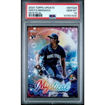 Graded 2024 Topps Update Shota Imanaga #MYS28 Mystical Rookie RC Baseball Card PSA 10 Gem Mint | Hall of Fame Sports Memorabilia | vintageantiquesgifts.com
