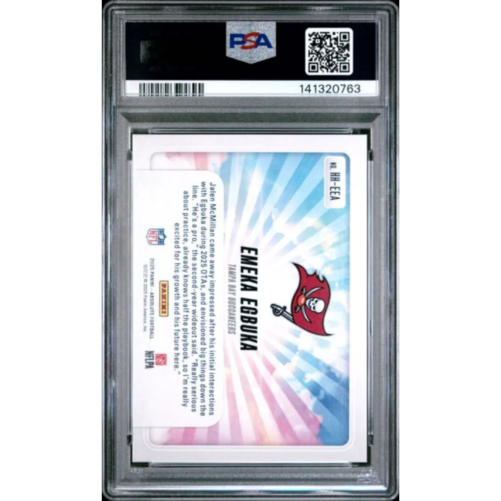 Graded 2025 Panini Absolute Emeka Egbuka #HHEEA Hog Heaven Rookie RC Football Card PSA 10 Gem Mint | PSA 10 Gem Mint Graded Rookie Card | vintageantiquesgifts.com