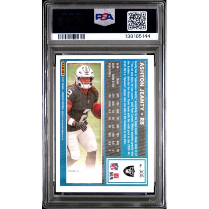 Graded 2025 Panini Donruss Ashton Jeanty 305 Optic Preview Red Pandora Rookie RC Football Card PSA 10 Gem Mint | PSA 10 Gem Mint Graded Rookie Card | vintageantiquesgifts.com