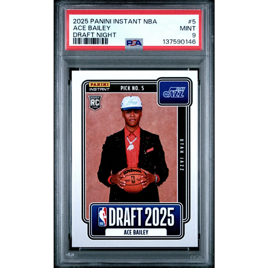 Graded 2025 Panini Instant Ace Bailey #5 Draft Night Rookie RC Basketball Card PSA 9 Mint | Hall of Fame Sports Memorabilia | vintageantiquesgifts.com