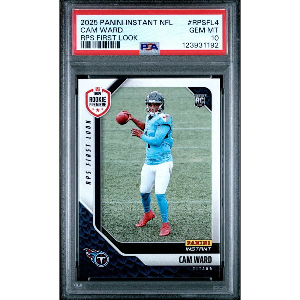 Graded 2025 Panini Instant Cam Ward RPS Rookie Card PSA 10 Gem Mint